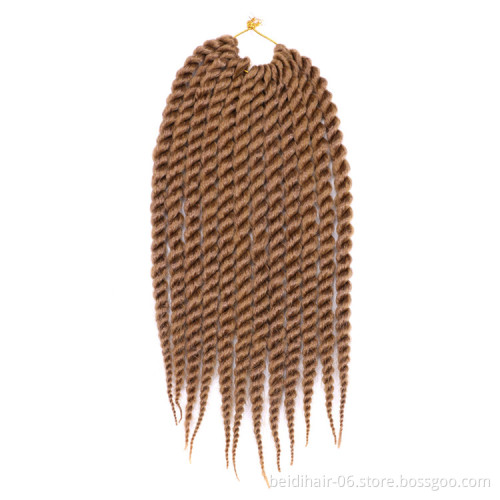 14inch 18inch Thick Senegalese Twist Braids Crochet Hair Prelooped  Braids Synthetic Extension 12Strands/pack